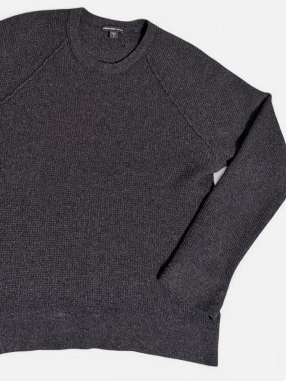 James Perse 100% Cashmere Waffle Knit Sweater – Size 2 / Medium Retail ~$395